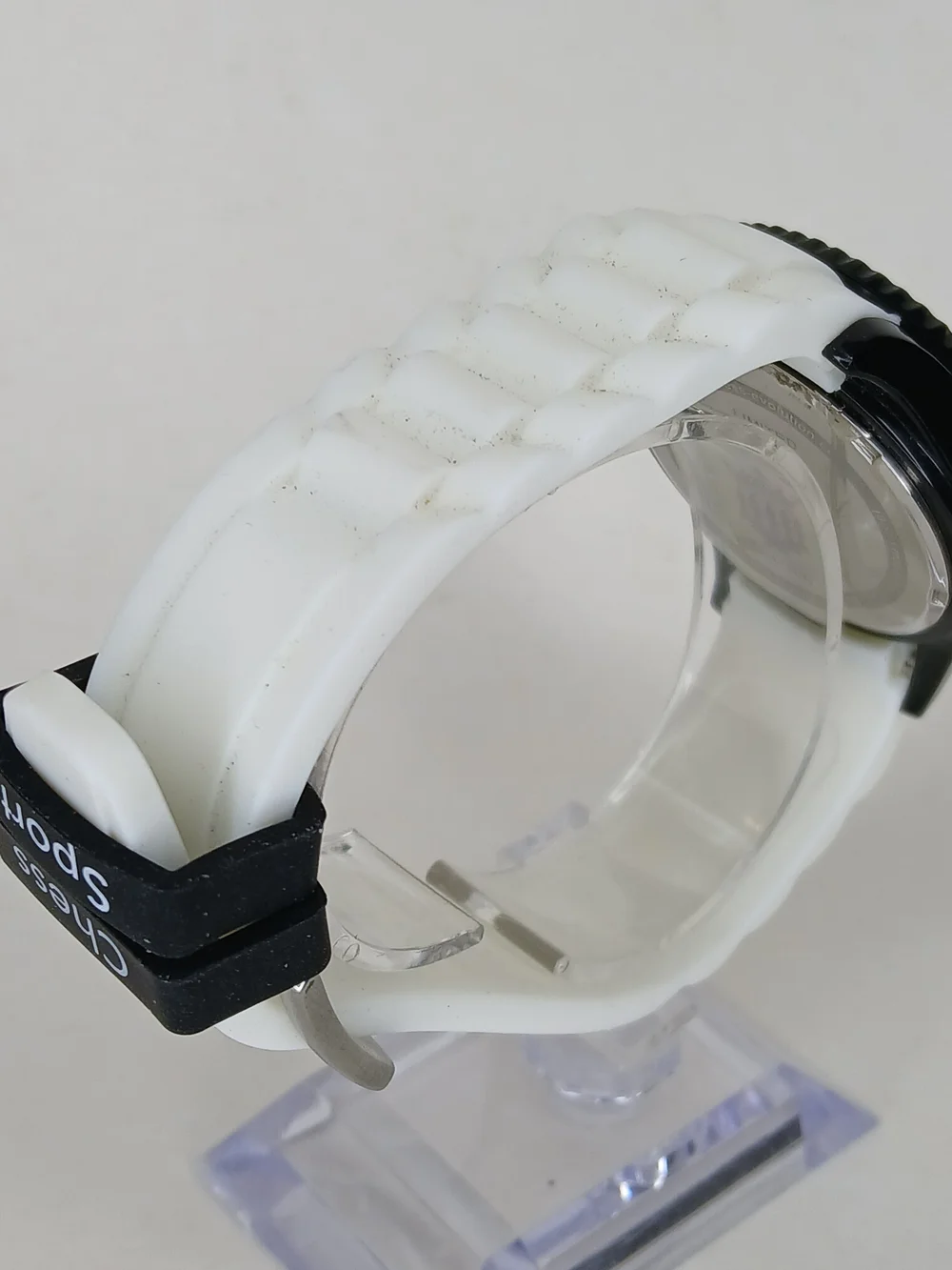 ​Chess Evolution Sports Quartz Watch White Silicone Strap Board Game Theme